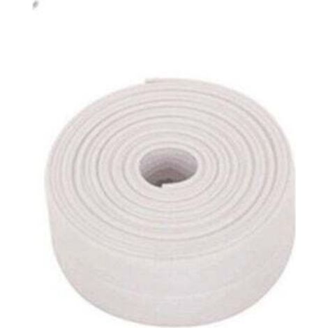 Auto Adhésif Joint Silicone Blanc Salle De Bain PVC Bande Etancheite Autocollante Anti Moisissure Joint Porte Douche pour Cuisine Toilette 2 Pièces（blanc） (1/5)