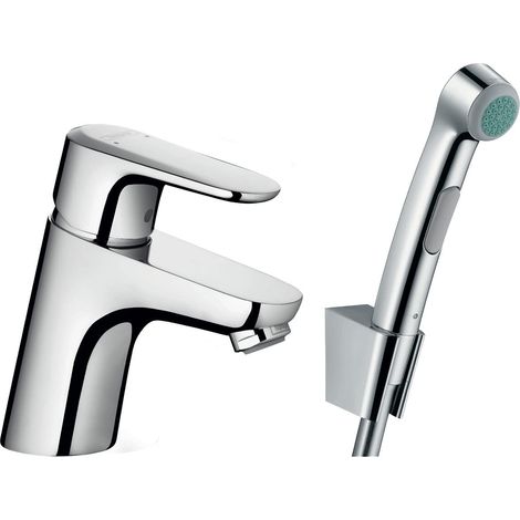 hansgrohe Ecos Miscelatore monocomando lavabo con doccetta bidette e flessibile doccia 160 cm, cromo, 32126000 (1/3)