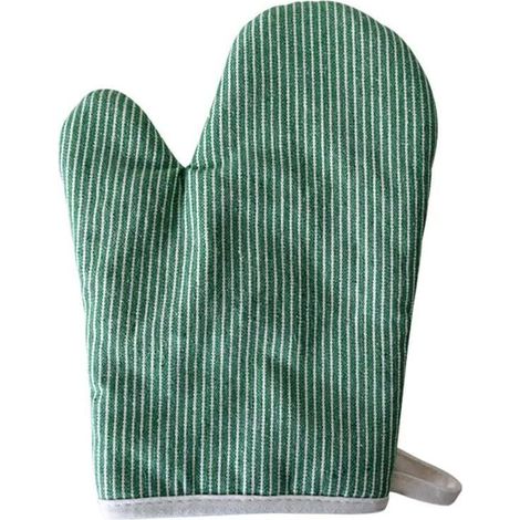 Set di 2 guanti da forno, guanti da cucina per microonde, guanti da cucina resistenti al calore per microonde, cottura al forno, grigliatura. (Verde)