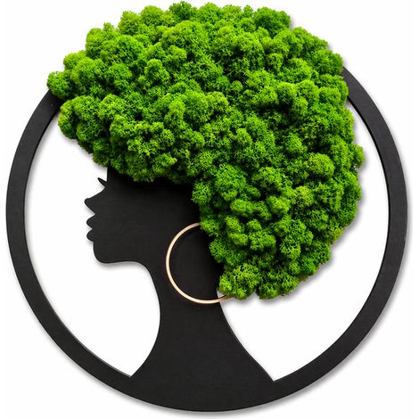 Mujer con cabello afro-musgo (1/5)