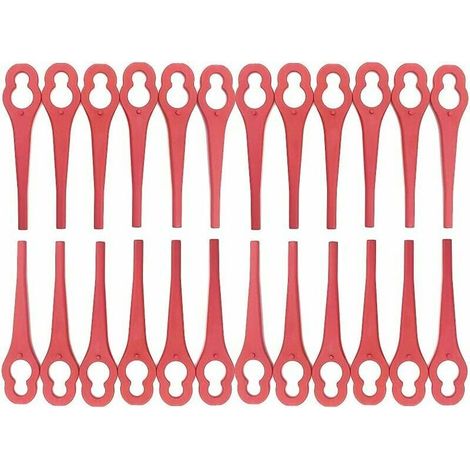Ersatzmesser-Set, 100-teilig, Rasentrimmer-Zubehör für Einhell Akku-Rasentrimmer, Kunststoffmesser für Einhell Rasentrimmer