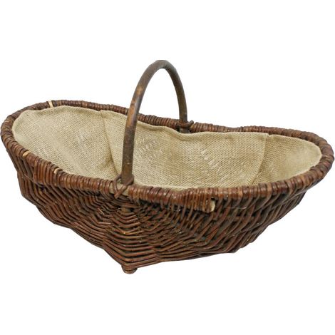 Weidenkorb mit Jute oval 55 x 29 x 24 cm (1/4)
