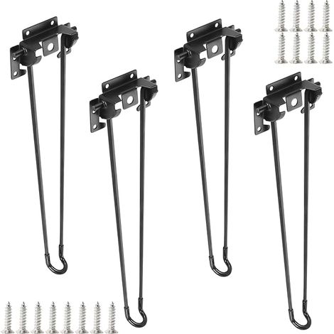 4 x 43cm Folding Hairpin Table Legs for Camping Table Folding Coffee Table Laptop (1/5)
