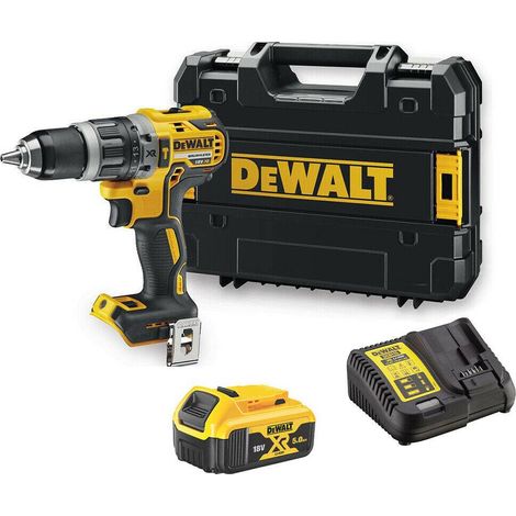 DeWALT DCD796P1 18V XR Brushless Combi Drill With 1x 5.0Ah Battery And Carry Case (1/4)