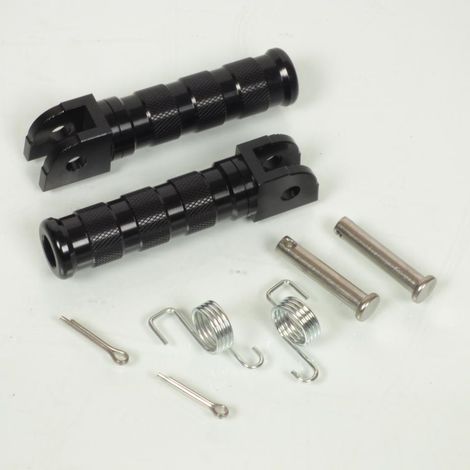 Cale pied rond noir aluminium TNT universel pour moto deux roues (1/5)