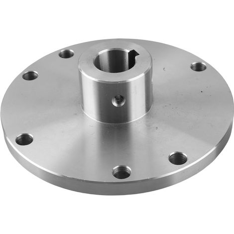Planscheibe aus hochmanganhaltigem Stahl für Drehmaschinen, 3 Bohrungen, 130 mm Durchmesser, Zubehör für K11-130, K12-130 und K72-130, 22 mm / 0,87 Zoll (1/5)