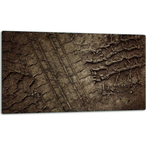 Schneidebrett aus Glasplatte, 52 x 30 cm, Spur (1/5)