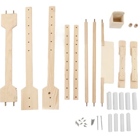 Eosnow Supporto per telaio per punto, supporto per ricamo accessorio 5 Livello di altezza adottato in legno per lavori con ago Strumento per cucire Artigianato artistico fai-da-te