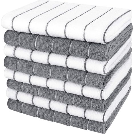 8 servilletas de microfibra 46 – suaves y superabsorbentes – lavavajillas – cocina