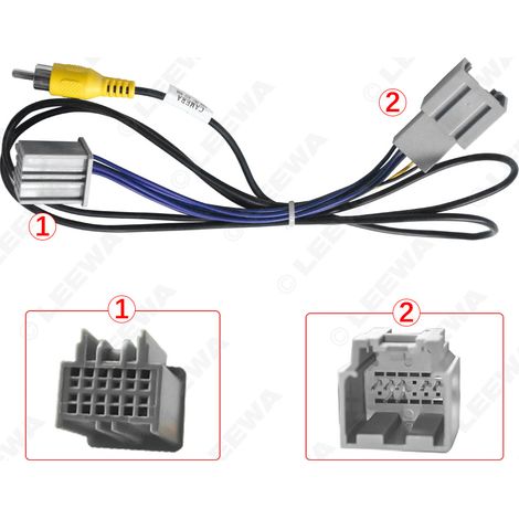 Compatible avec le câble de marche arrière et l'adaptateur de caméra de recul des Chevrolet Buick Envision 2014-2019.