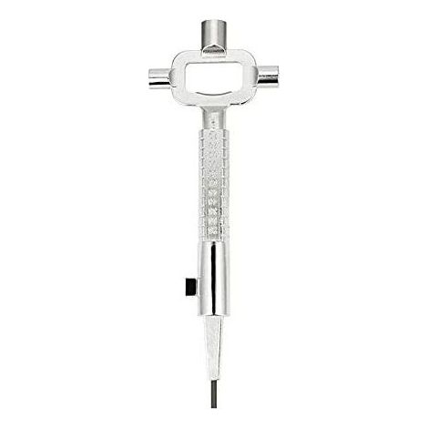 Multi Fonction Clef Carré, Clé en Croix, Clé de Construction Universelle, Clé avec Echelle, Clé universelle pour Armoires Electriques, Peut Etre Utilisé pour Mesurer la Longueur de la Bouteille Gaz (1/5)
