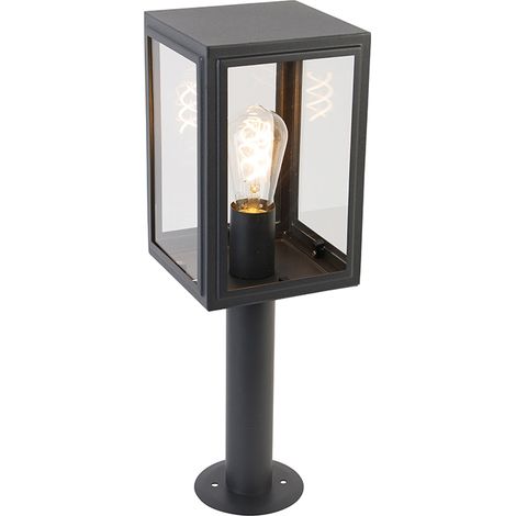 QAZQA Farola de exterior gris 50 cm IP44 - Sutton
