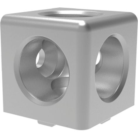 Fath Würfelverbinder zur Verbindung von drei Aluprofilen IPS Nut 8 Item System, Stahl verzinkt (1/5)