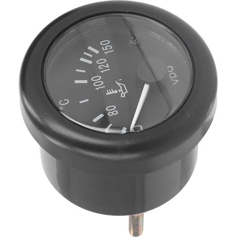 Thermomètre numérique pour huile et liquide de refroidissement 52mm 24V, plage 50‑150℃, compatible moteur voiture ABS (1/5)