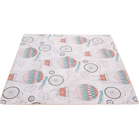 Tapis de sol pour chaise haute bébé, doux, à motifs mignons, imperméable, antidérapant et multifonctionnel pour la maison (1/5)