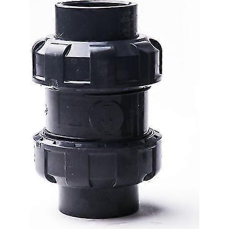 Clapet anti-retour à bille 32 mm pour piscine, clapet anti-retour en PVC (diamètre intérieur 32 mm). (1/4)