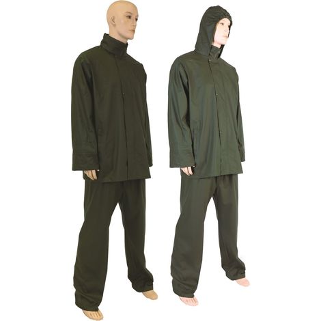 Completo impermeabile in Poliuretano PVC verde BRIXO - L