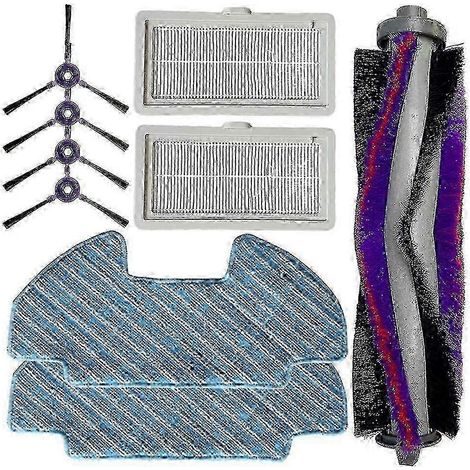 Pièces détachées pour aspirateur Samsung Powerbot-e VR05R5050WK (9 pièces/ensemble) : brosse latérale, essuie-glace, filtre de rechange - Bon état (1/5)