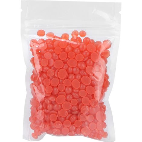 Lot de 50g de perles de cire dépilatoire dure à la fraise pour homme et femme, accessoire d'épilation maison et salon (1/5)