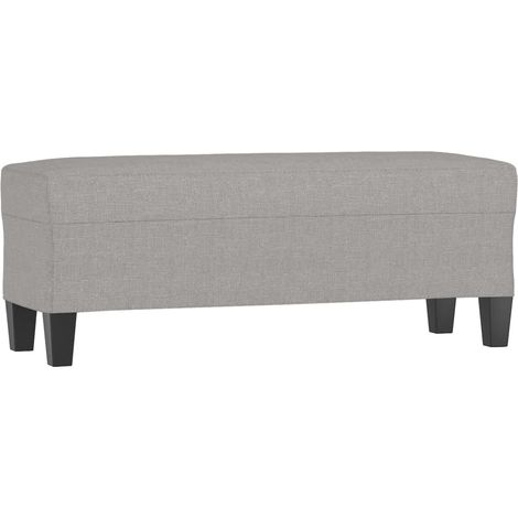 Banc d'entrée - Banc intérieur Gris clair 100x35x41 cm Tissu fr9299 - Maison La Vie (1/5)
