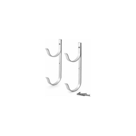 Crochet Multifonctionnel, Support Accessoire De Piscine En Aluminium, Poteau Mural Horizontal De Support Mural, 2 Batons (1/4)