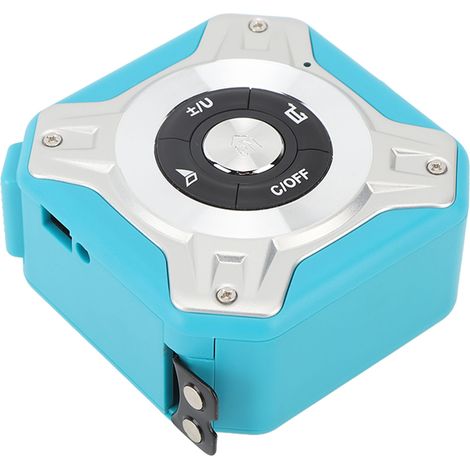 Mètre ruban infrarouge 3 en 1 (40 m rechargeable et 5 m manuel), mètre ruban électronique numérique avec crochet magnétique (bleu/argent) (1/5)