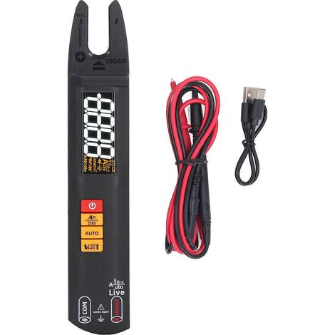 Zangenmultimeter Smart U-Form 3-in-1 Hochpräzises Mini-Wechselstrom-/Gleichstrom-/Ohm-/Spannungsmessgerät