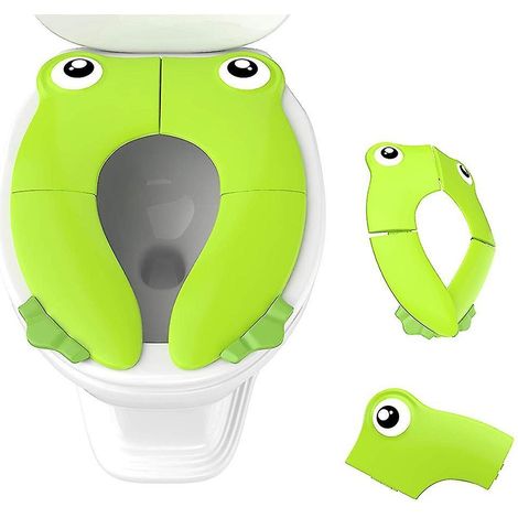 Siège de toilette portable pliable pour l'apprentissage de la propreté, antidérapant. (1/5)