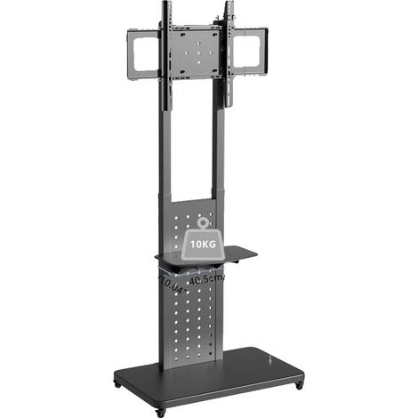 Chariot TV mobile, étagère réglable, compatible avec les téléviseurs de 32 à 65 pouces, 32-65inch (1/2)