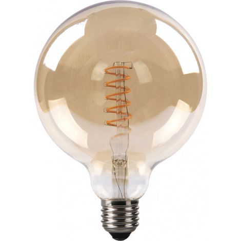 FABRILAMP Lampadina Filamen.spiral Vert.globe 16x12,5d 4w 250 Lm E27 Amber 2200k