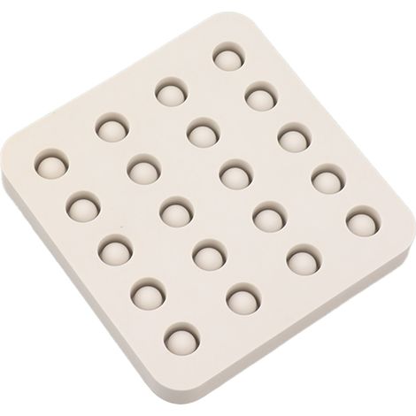 Moule en silicone pour inoculation de reines d'abeilles, 4 rangées, 96 x 92 x 14 mm. Utilisation apicole. (1/5)