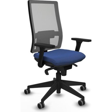 piqueras-y-crespo Horna chaise de bureau bleu marine ergonomique (1/3)