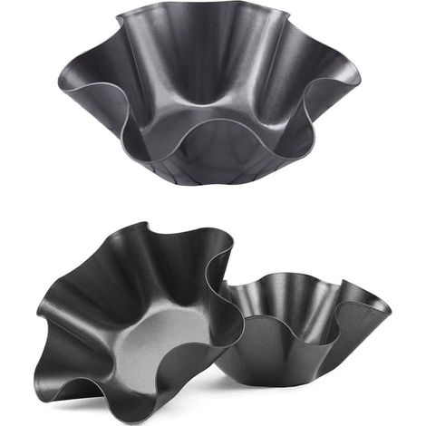 Tortilla Maker - Carbon Steel Nonstick Baking Mold - For Taco Bowls Salads Dips - 6 Inch - Pack Of 3 (1/5)