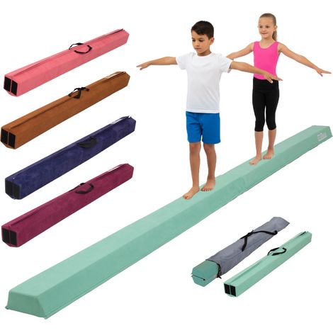 Schwebebalken 300 cm mint klappbar auf 150 cm tragbarer Turnbalken inkl.Tragetasche