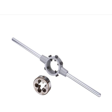 Schneideisenhalter-Griffset, M16x1,5 Schneideisen und M12-M16 Schneideisen-Schlüsseladapter – (Anwendung: für Gewindereparaturen), 1 Set (1/5)