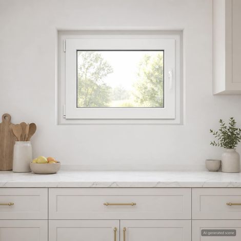 Couleur intérieure de la fenêtre de sous-sol blanche RISOR (1/5)