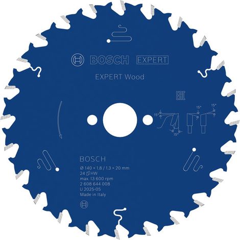 Bosch EXPERT Wood Circular Saw Blade 140 x 1.8/1.3 x 20 mm T24 2608644008