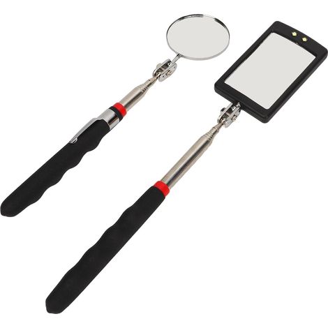 Teleskop-Inspektionsspiegel, 2-teiliges Set mit flexibler LED (1/5)