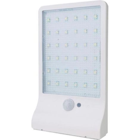 Blanc-Lampe solaire 36 LED sans fil étanche avec détecteur de mouvement et lampe extérieure pour jardinPorteEntrée (1/4)