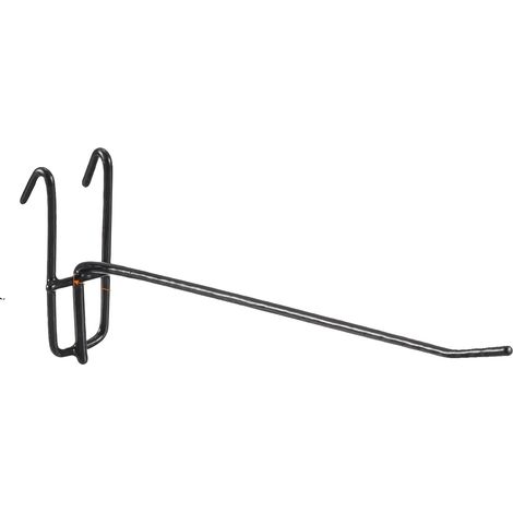 Ganchos resistentes para paneles de rejilla de pared, solución de exhibición versátil, 20 cm, negro-a, 30 unidades (1/2)