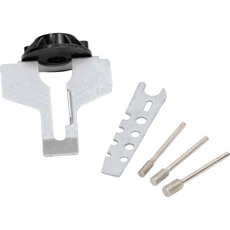 Kettensägen-Schärfaufsatz, HSS-Kettensägen-Rotationsschärfwerkzeug-Set, Schwarz (1/5)