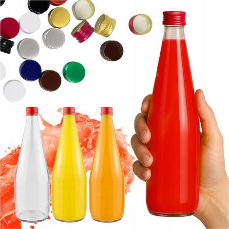 5x Bottiglia KROPLA 700ML per SUCCO, SCIROPPO, LIQUORE, VODKA, MOONLIGHT, ALCOOL (1/5)