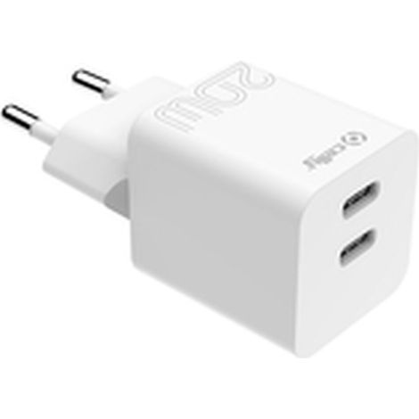 Celly TC2USBC20WWH chargeur d'appareils mobiles Smartphone, Tablette Blanc Secteur Intérieure (1/3)