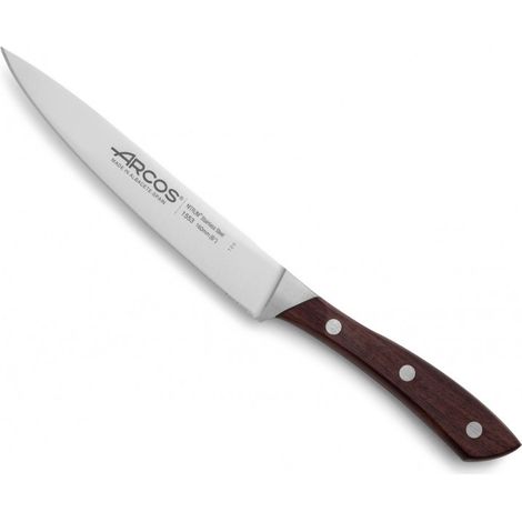 Cuchillo de Cocina Arcos Natura 155310 de Acero Nitrum, Mango de Madera de Palisandro y 16 cm de Hoja en estuche (1/5)