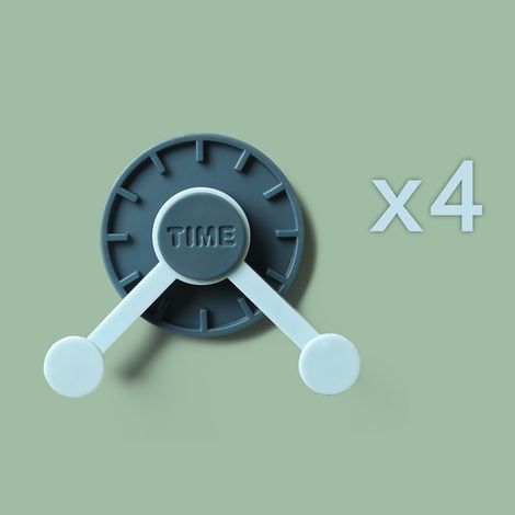 4 Stück 360° drehbare Klebehaken, kein Bohren erforderlich – Universal-Glockenhaken