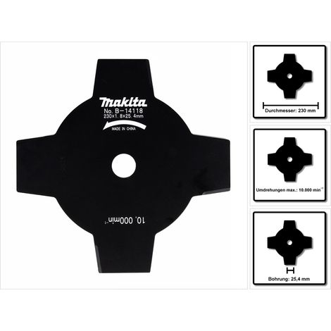 Makita Schlagmesser Messer Sense Trimmer B-14118 230X25.4mm MS27U EM2600 uvm.