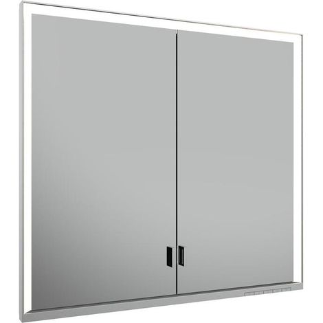 KEUCO Royal Lumos Spiegelschrank Wandeinbau 2-türig, lange Tür,
