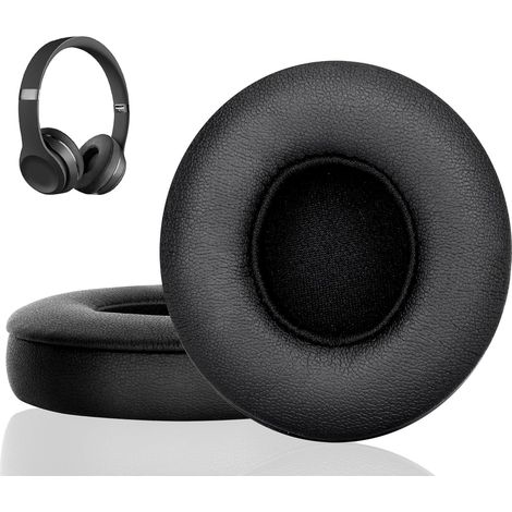 2X Coussinet Casque Audio Universel bonnette oreillette Mousse Protection Noir Couvre protège Oreille, 80mm (1/5)