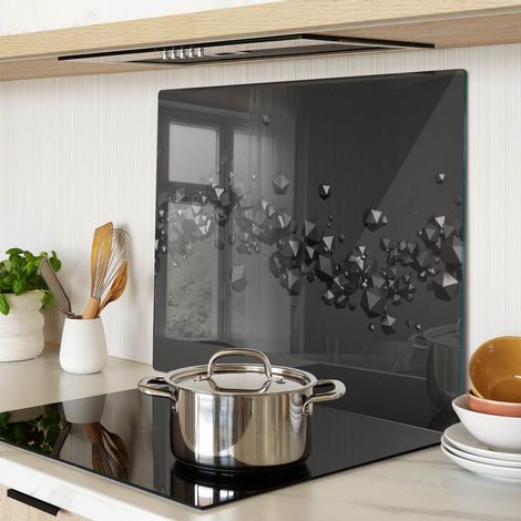 Glasschneideplatten - Schneidebrett aus Glas - Herdabdeckplatten - Gehärtetes Glas – 60x52 cm