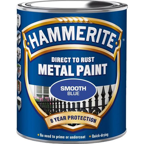 Pintura metal Hammerite Glatlak azul 6 kilogramos brillante (1/2)